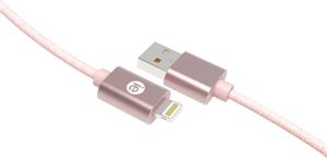 iEssentials 10ft Braided USB Apple Lightning Cable Rose Gold
