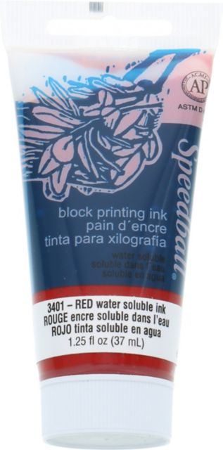 BLOCK INK WATER BASED 1.25OZ RED