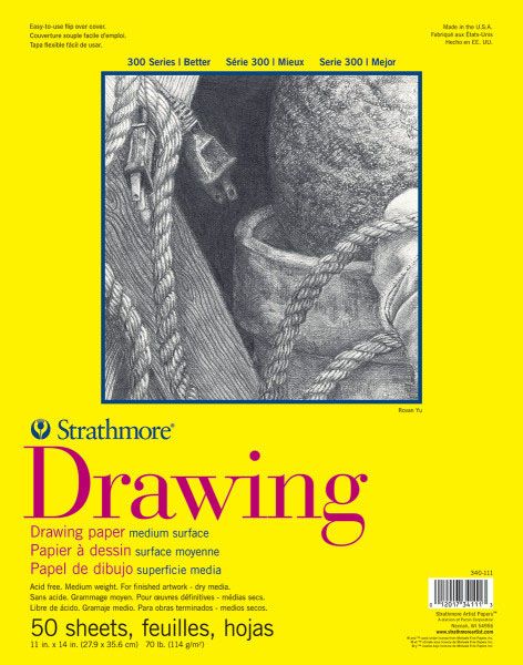 DRAWING 300 11X14 TAPE BOUND 50 SHEETS