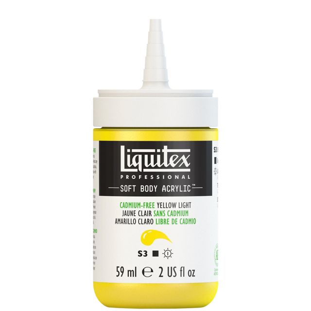 PROFESSIONAL SOFT BODY ACRYLIC 237ML CADMIUM FREE YELLOW LIGHT