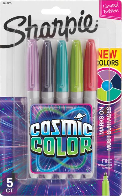 SHARPIE FINE MRKR ASSRTD 5PK