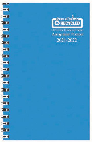 ACADEMIC YEAR 2021/2022 PLANNER BLUE 5X8