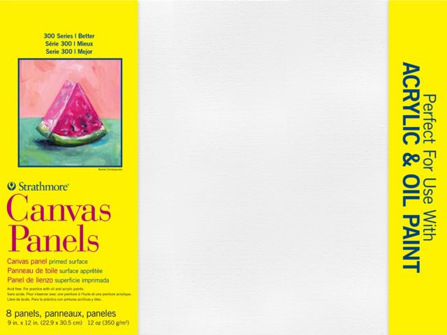 CANVAS PANEL 300 9X12 8 PACK