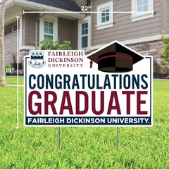 Fairleigh Dickinson University Grad Lawn Sign