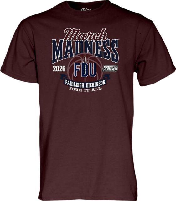 Fairleigh Dickinson University Women's Basketball 2026 March Madness Bound Short Sleeve T-Shirt