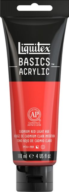 Basics 4oz Cadmium Red Light