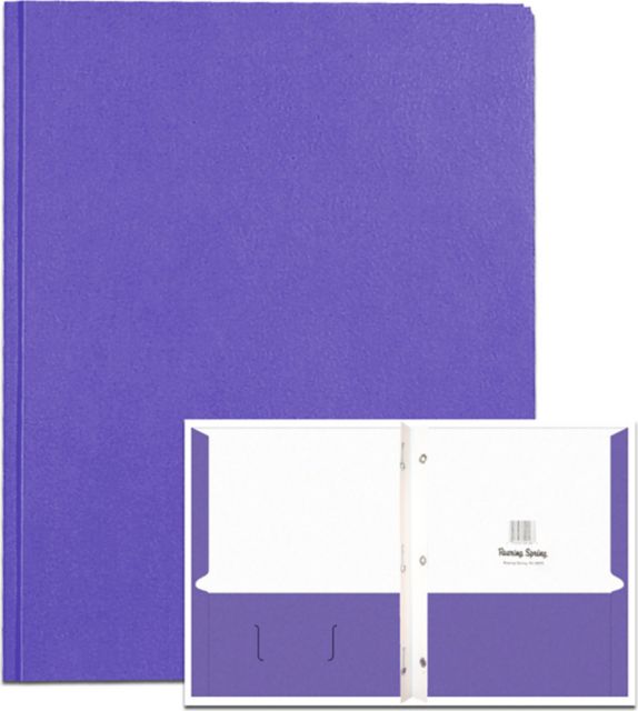 PORTFOL 2PKT 3PRONG VIOLET