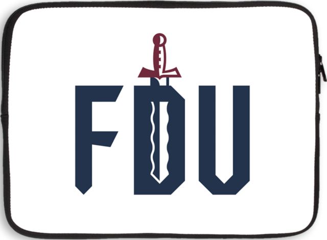 FDU Knights 13 inch Neoprene Laptop Sleeve FDU with Sword - ONLINE ONLY