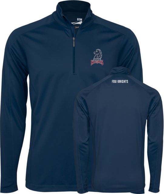 FDU Knights Syntrel Interlock 1/4 Zip Knights Mascot - ONLINE ONLY