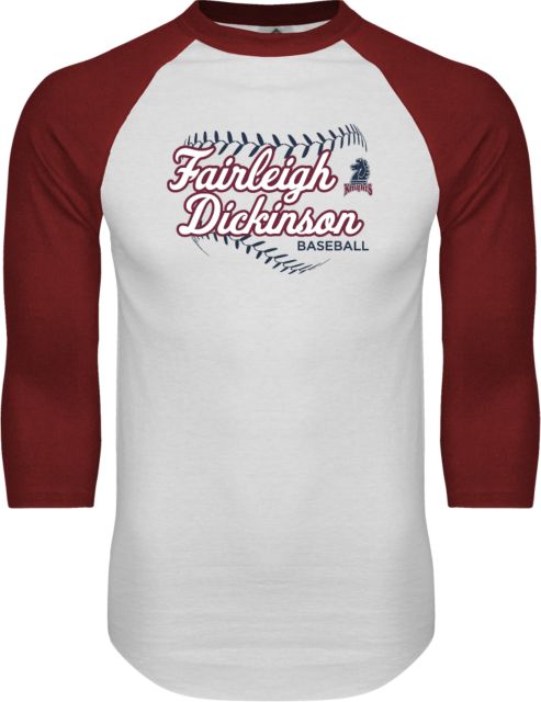 FDU Knights Raglan Baseball T Shirt Baseball Seams - ONLINE ONLY