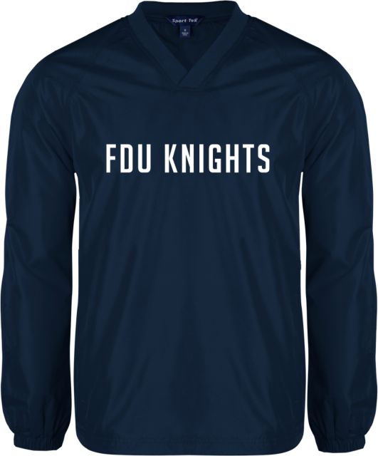 FDU Knights V Neck Raglan Windshirt Wordmark - ONLINE ONLY