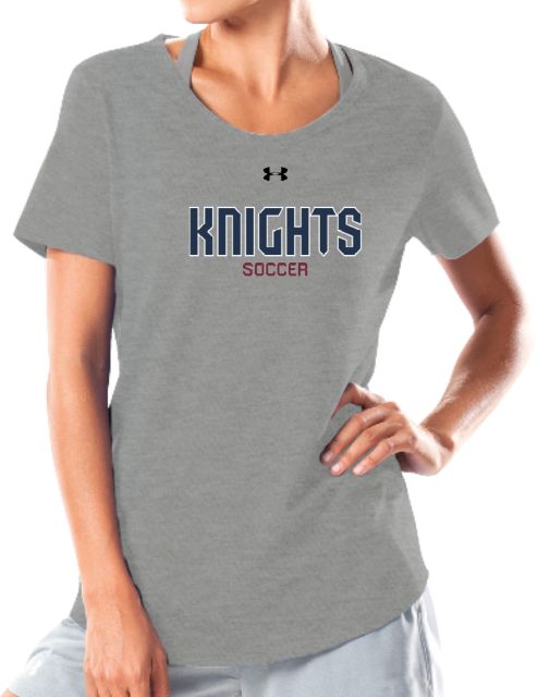 FDU Knights Under Armour Womens Charged Cotton Tee UA - FDU Knights Soccer - ONLINE ONLY