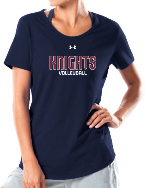 FDU Knights Under Armour Womens Charged Cotton Tee UA - FDU Knights Volleyball - ONLINE ONLY