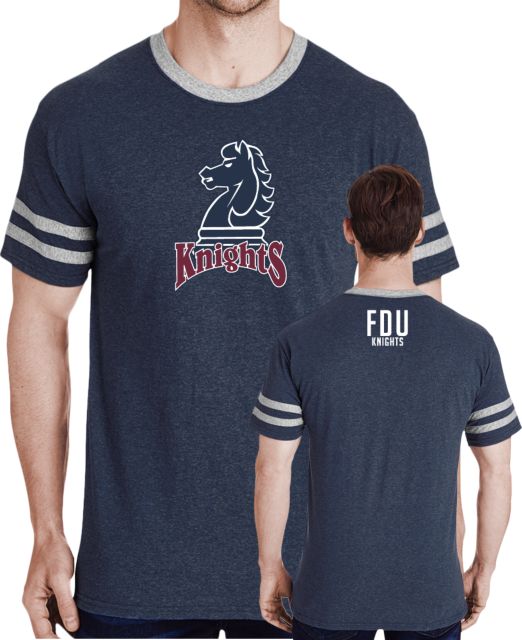 FDU Knights Tri Blend Varsity Tee Knights Mascot - ONLINE ONLY