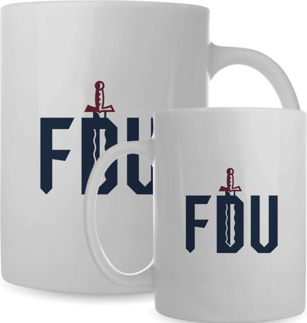 FDU Knights Full Color Mug 15oz FDU with Sword - ONLINE ONLY