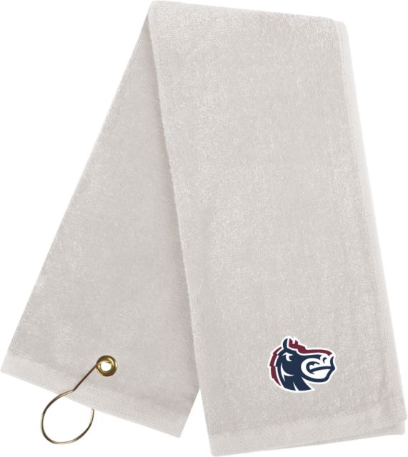 FDU Knights Golf Towel Fairleigh Knightro Head - ONLINE ONLY