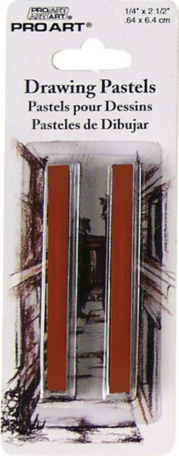 Pro Art Sanguine Natural Drawing Pastel 2 Carded