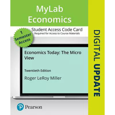 MyLab Economics with Pearson eText Access Code for Economics Today