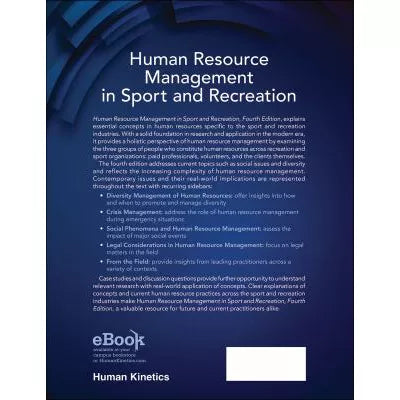 Human Resource Management in Sport &amp; Recreation
