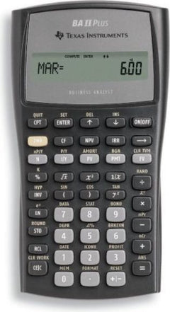 CALC TI-BAII PLUS 10DIG/24CASH