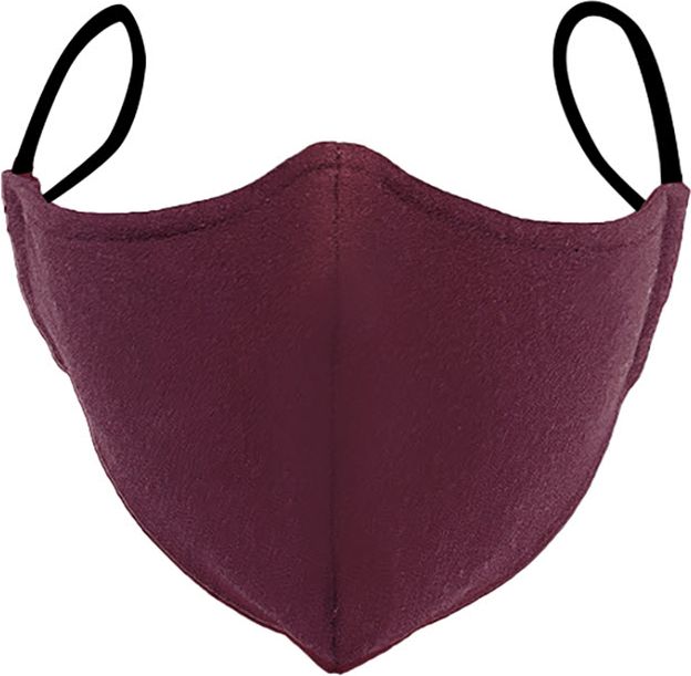 PROTECTIVE FACE MSK 2PK MAROON