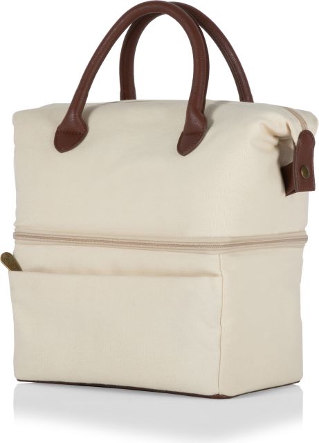 URBAN LUNCH BAG BEIGE W BROWN